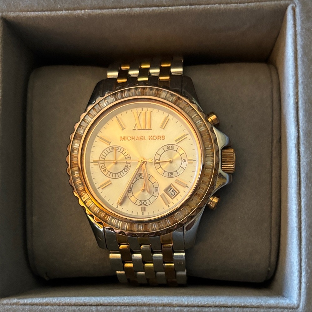 Women’s Michael Kors Two-Tone Chronograph Watch brand new never worn
